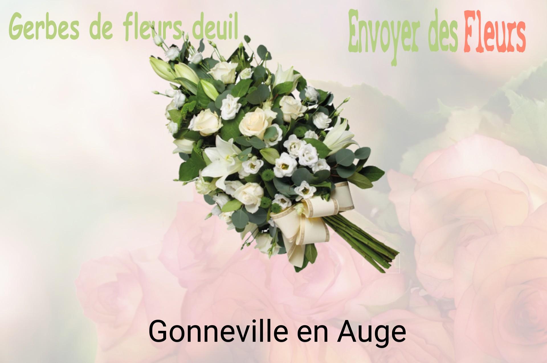 Gerbe de fleurs de deuil livrée à Gonneville-en-Auge